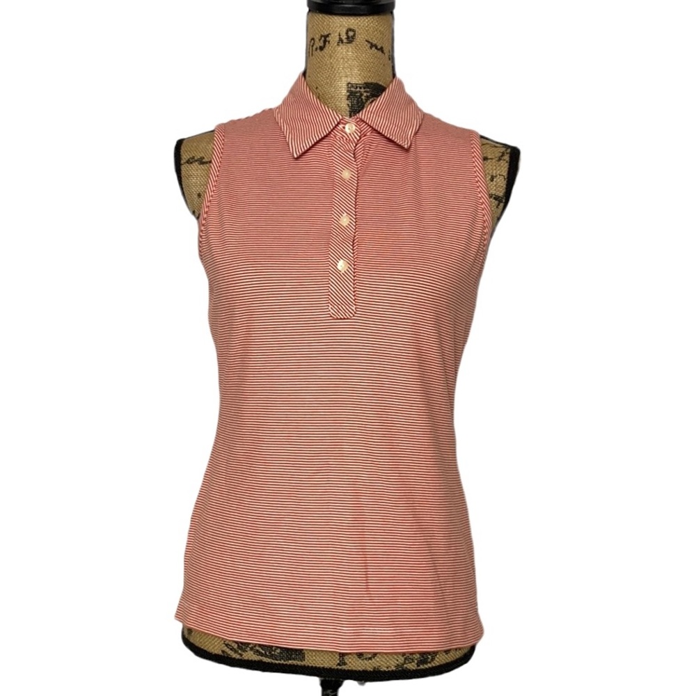 Tommy Hilfiger Golf Sleeveless Half Button Collar Shirt S
